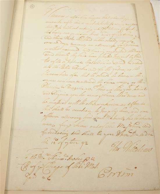 Royal Navy Interest - a collection of 24 manuscript warrants and letters, etc